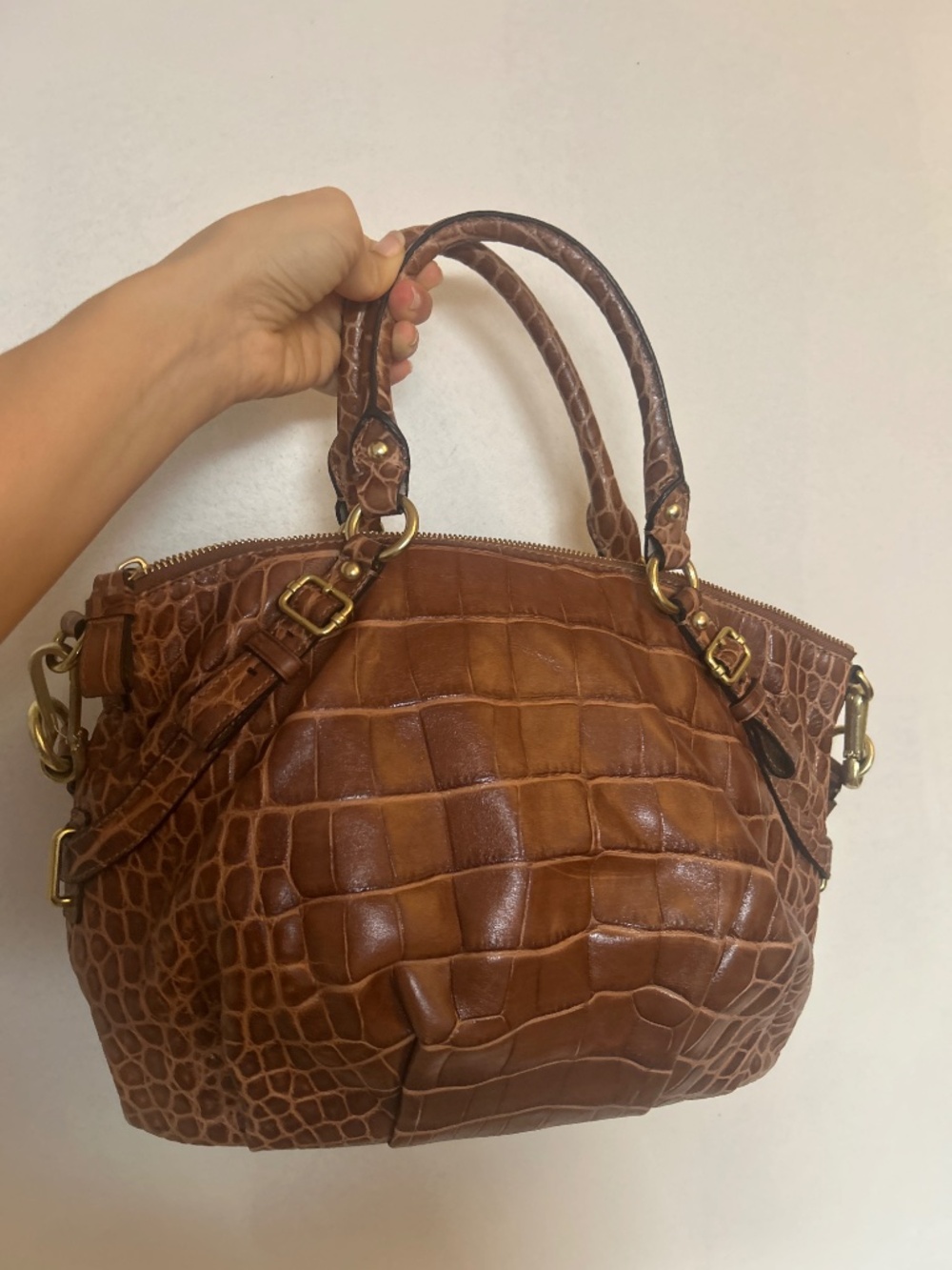 Coach- Tan animal print Handbag - Picture 3 of 4